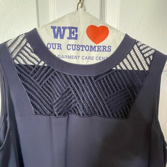 Calvin Klein navy blue 16W party dress - Picture 3 of 8